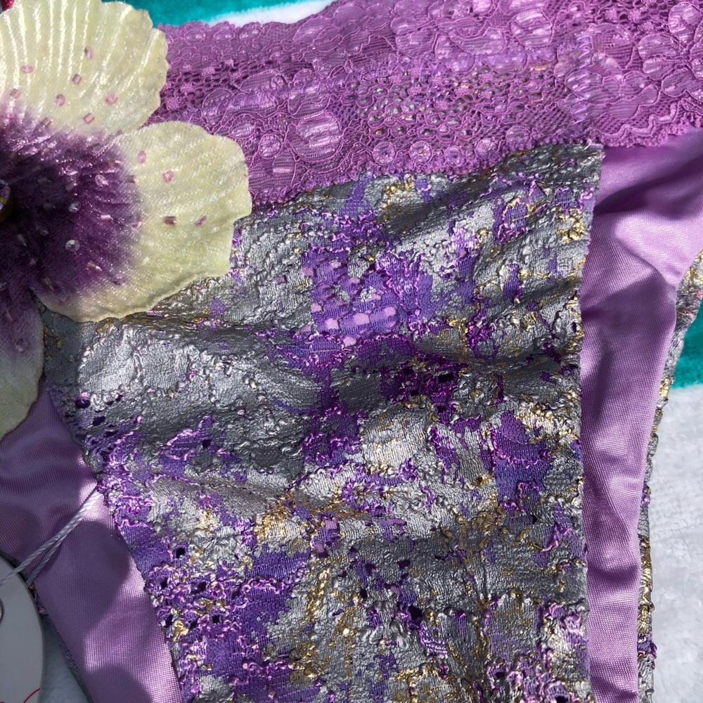 NWT Beach bunny Sugar Magnolias lavender XL set - Picture 8 of 16